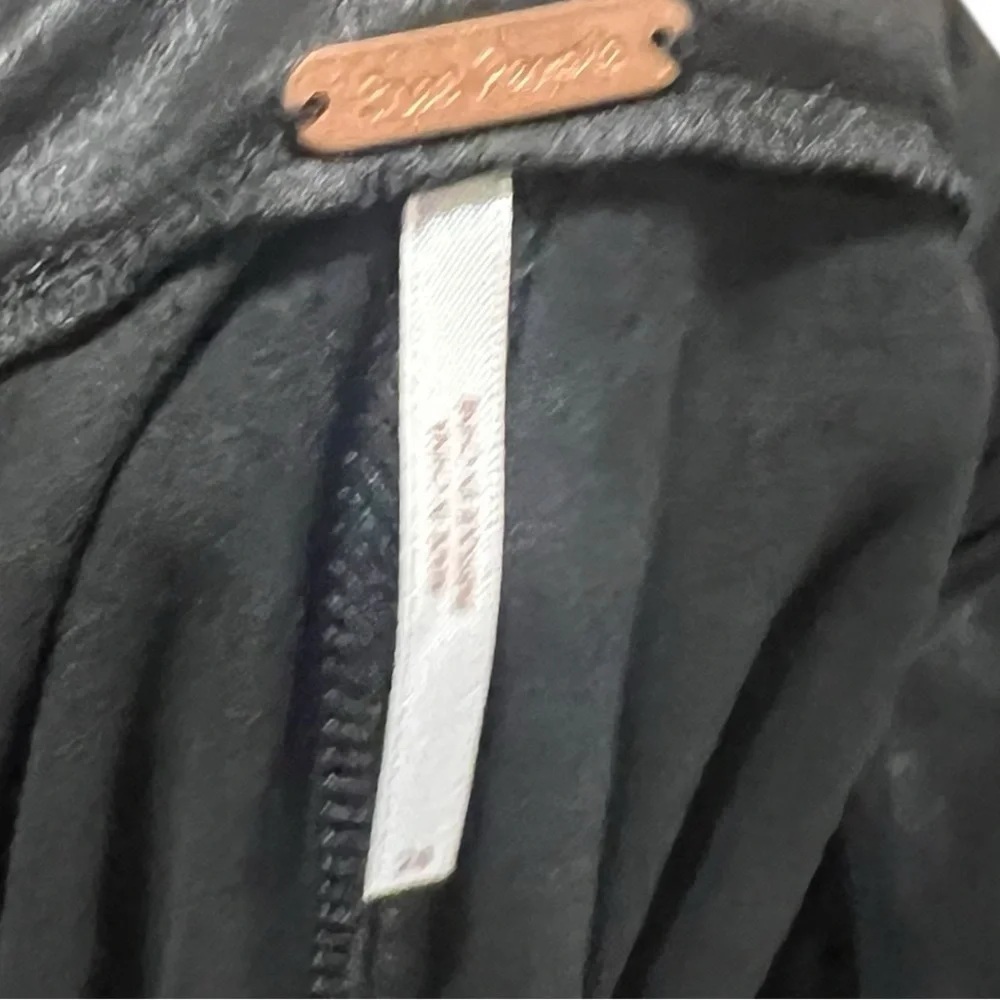 Free People Embellished Vegan‎ Skinny Pant in Black Size 28